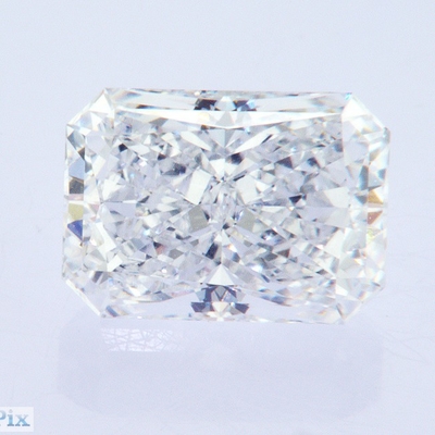 उच्च गुणवत्ता 3.39ct Radiant Cut E VVS प्रयोगशाला में उगाया गया CVD White Diamond GIA प्रमाणित
