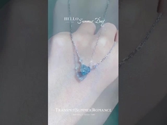 हीरे का लटकन हार सेटिंग लटकन सगाई आभूषण प्रयोगशाला बनाई रंगीन हीरे