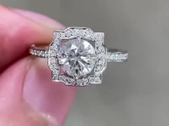 प्रयोगशाला में निर्मित हीरा आभूषण प्रयोगशाला में उगाए गए हीरे आभूषण गोल हीरा के छल्ले स्टड झुमके